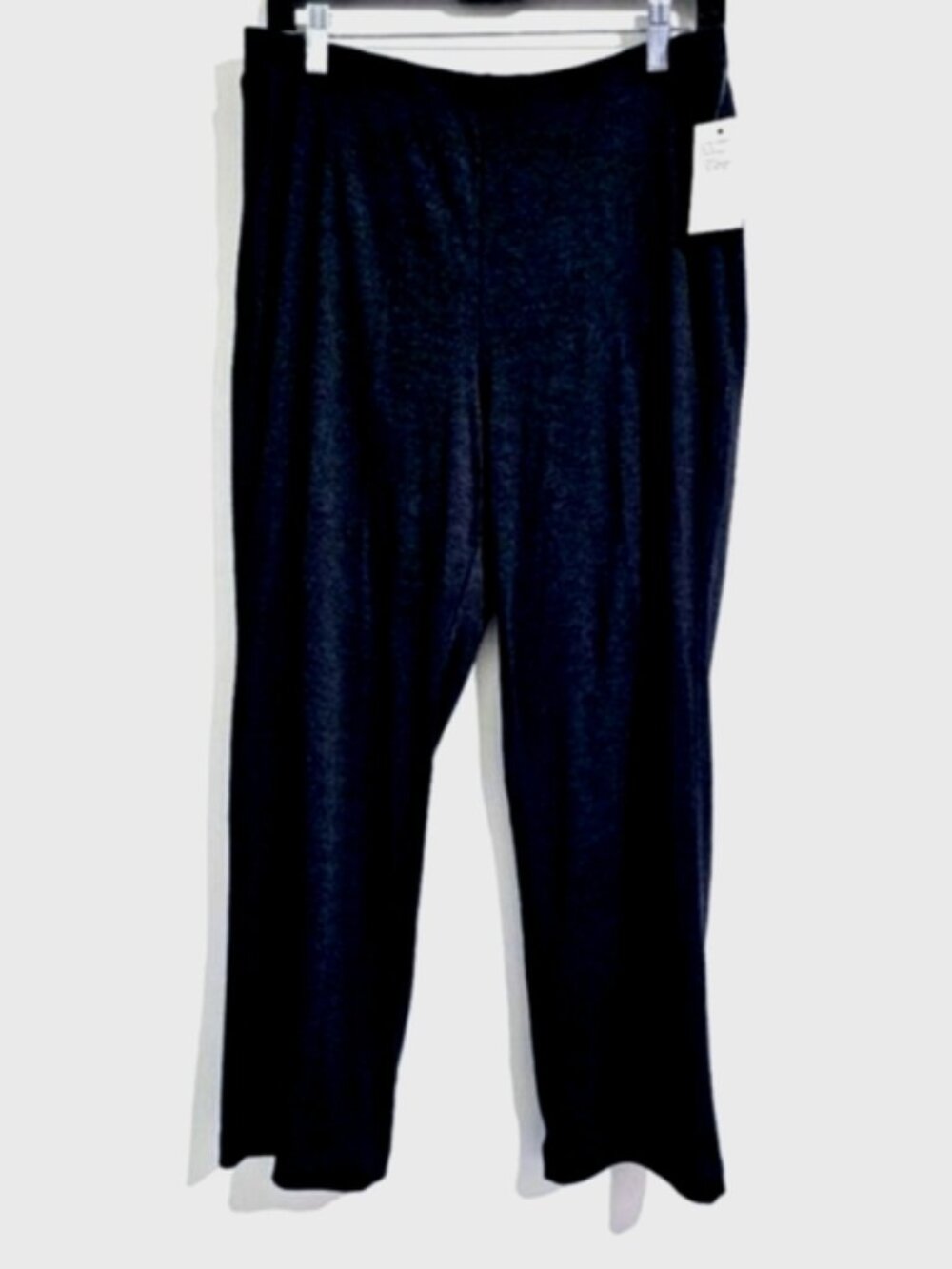 Croft & Barrow PL Classic Short Black Night Pull-on Straight Leg Stretchy Pants